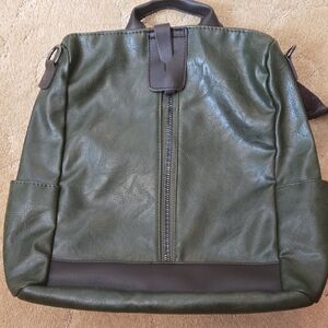 Stylish Green Leather Men's Bag